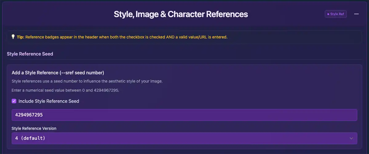Style Reference Seed Example