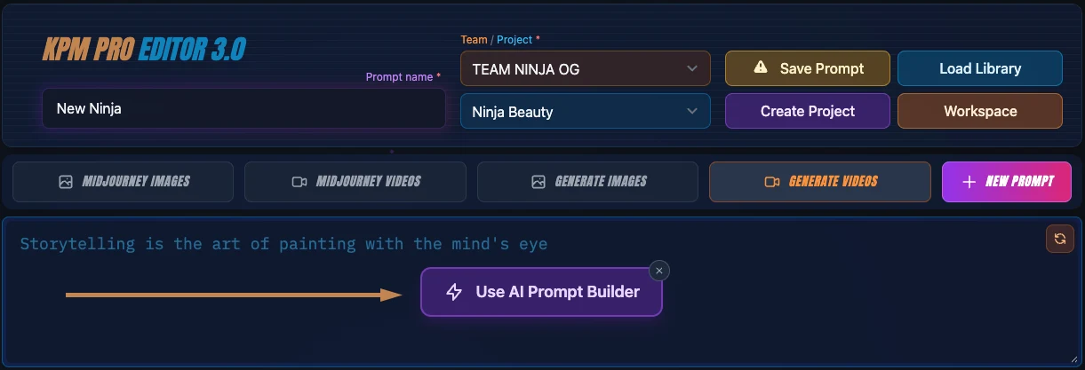 AI Prompt Builder Locations