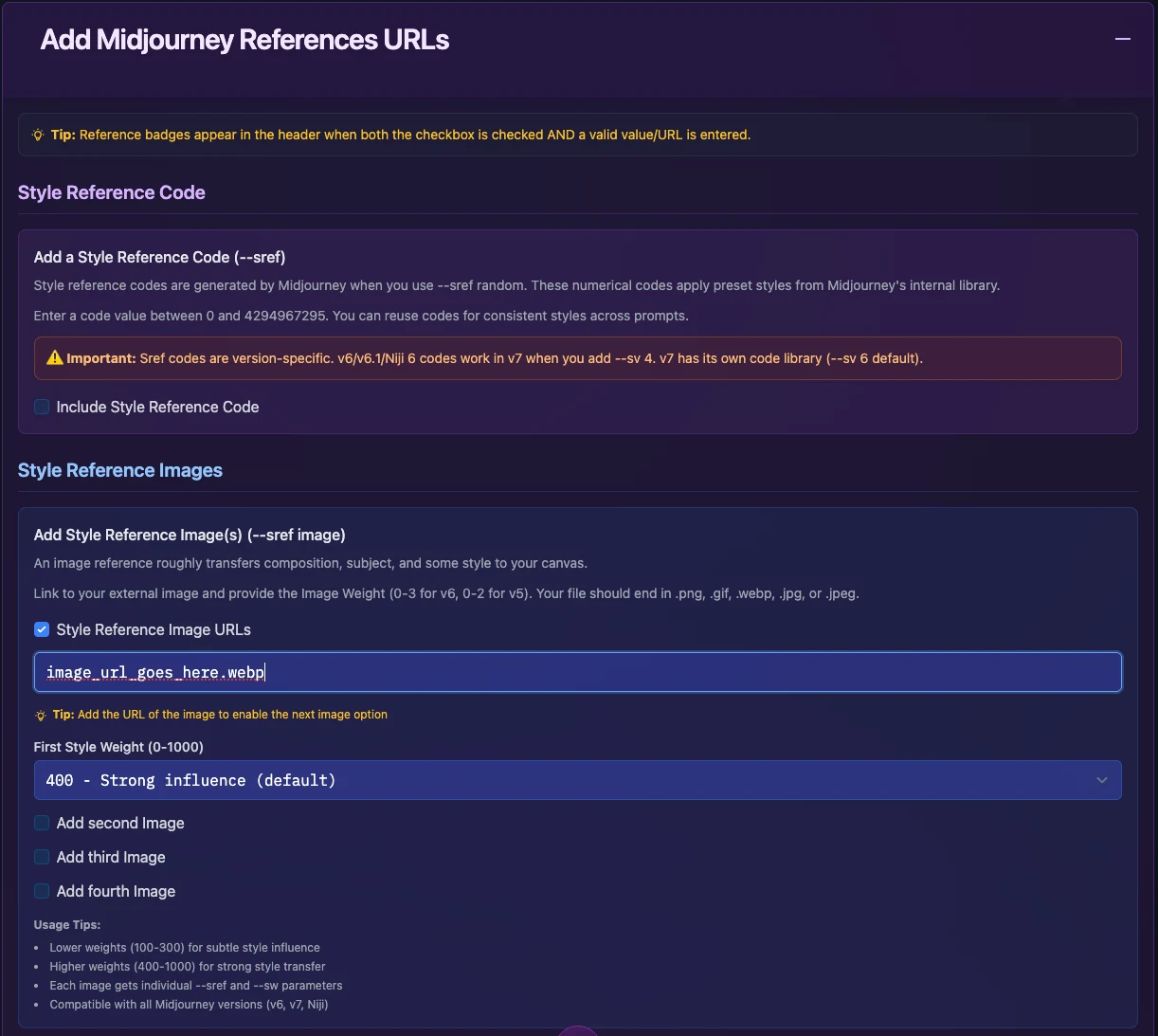 KPM Reference Management interface