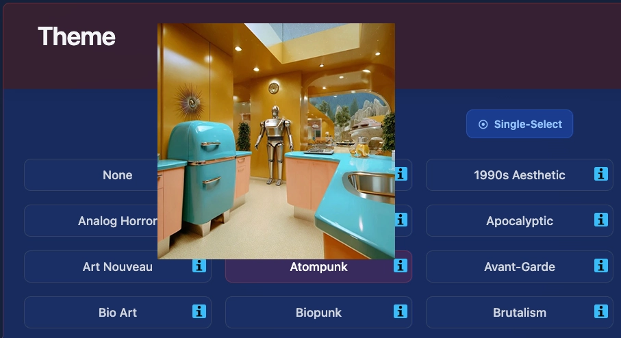Style Library Interface